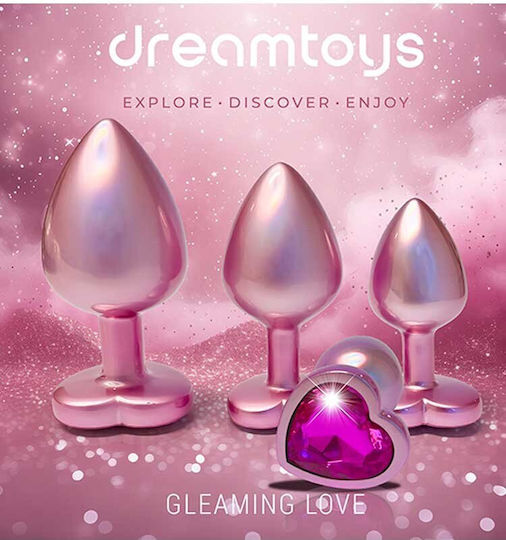 Dream Toys Gleaming Anale Plugs Elektrische Gitarren Rosa 3Stück