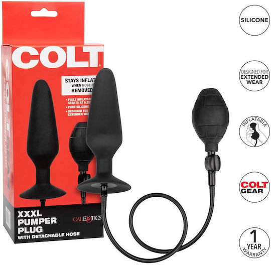 Colt Colt Xxxl Pumper Plug Mit Abnehmbarer Schlauch Analspielzeug Schwarz 13.25cm