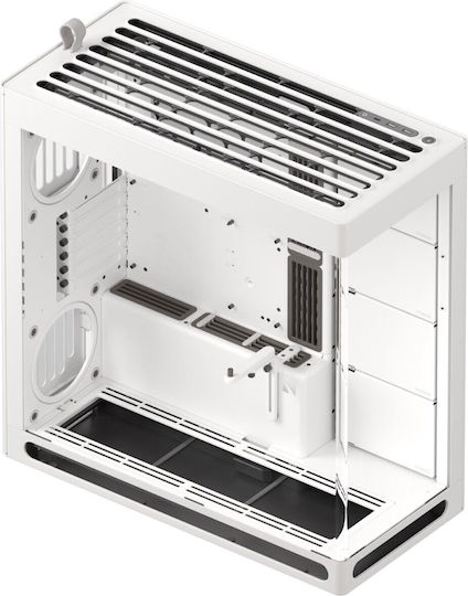 HAVN HS 420 Без Вертикална Поддръжка на GPU Геймърско Midi Tower Компютърна Кутия с Бял Страничен Прозорец
