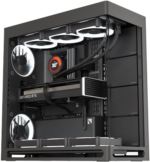 HAVN HS 420 Without Vertical GPU Support Gaming Midi Tower Computer Case with Side Window Black