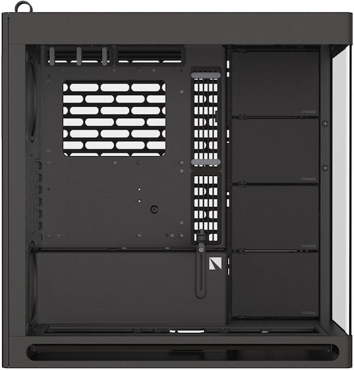 HAVN HS 420 Without Vertical GPU Support Gaming Midi Tower Computer Case with Side Window Black