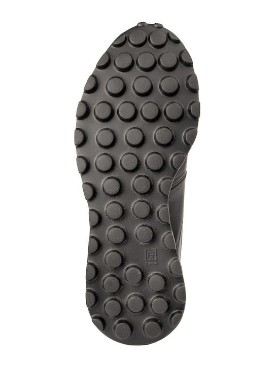 Δερμάτινα Ανδρικά Slip-On Μαύρα