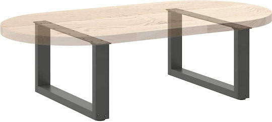 vidaXL Метално Кракче За Мебел 2 Бройки Подходящо За Маса / Малка Маса 60x30см Антрацит