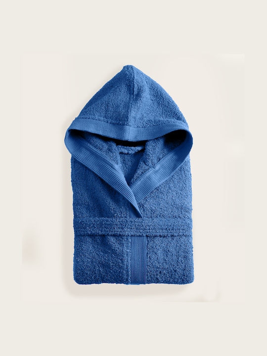 Amadeus Blue Hooded Bathrobe Extra Large