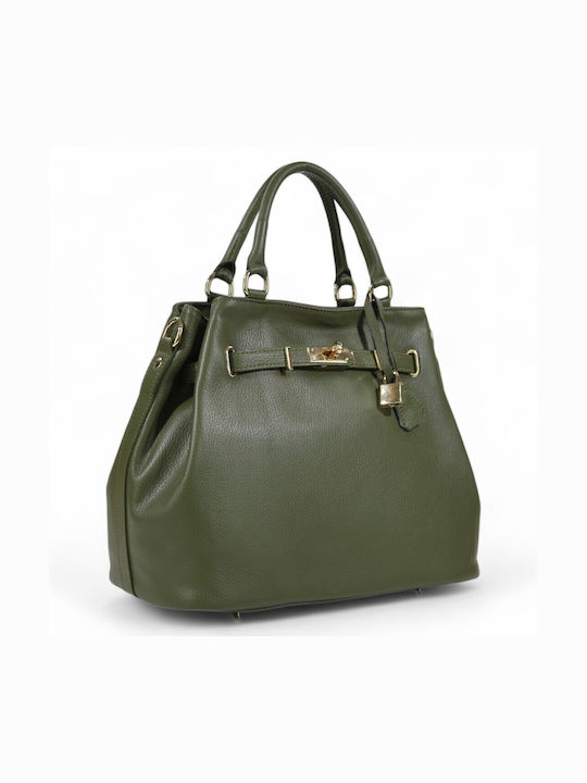 Passaggio Leather Geantă de damă Tote De mână Verde