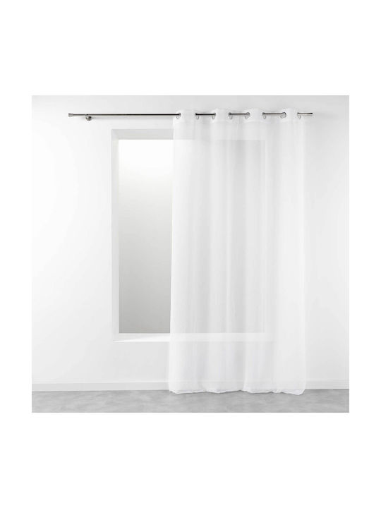 Curtain with Grommets L-c Telma White 140x280cm