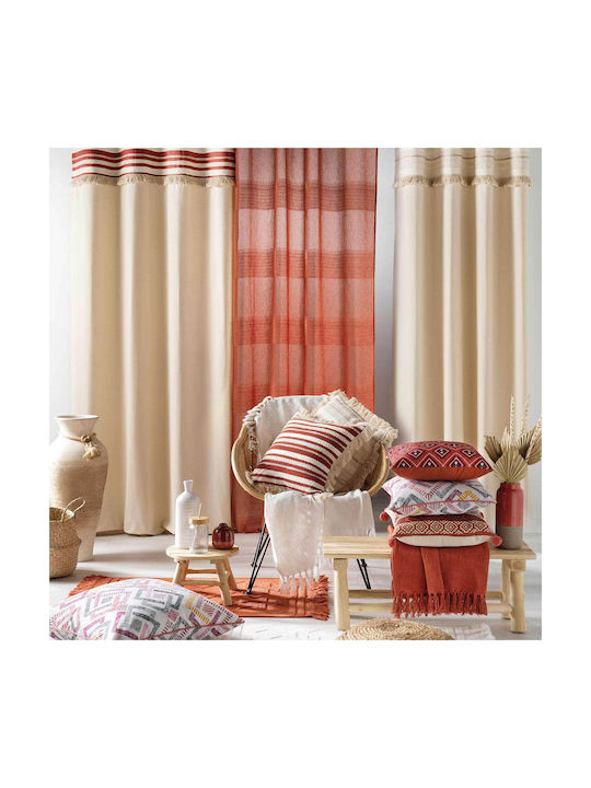 Curtain with Grommets L-c Atlas Beige 140x240cm