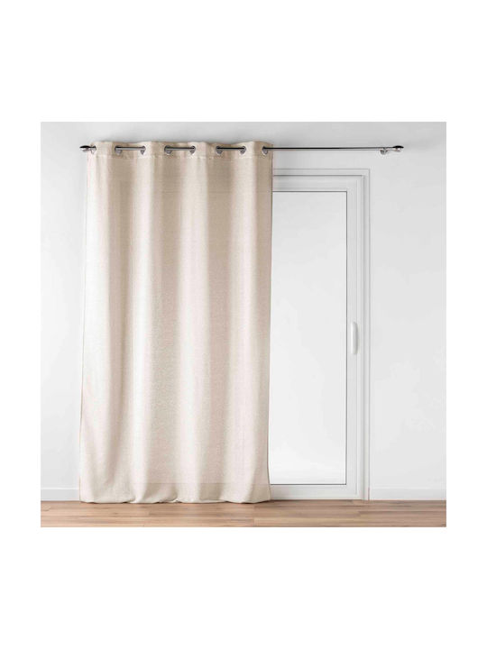 Douceur d'Intérieur Curtain with Grommet L-c Louaine Beige 140x240cm