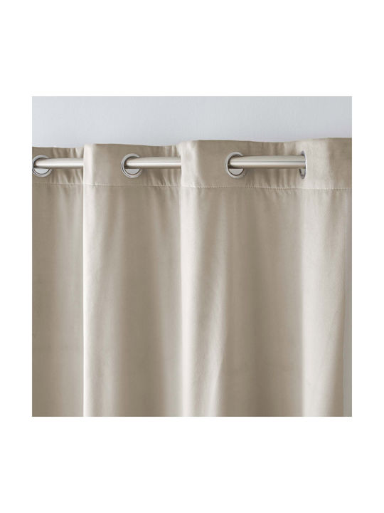 Perdea Cu Capse L-c Polarchic Bej 140x260cm