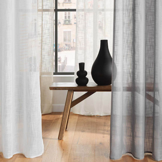 Douceur d'Intérieur Vorhang mit Grommets L-c Haltona Weiß 140x280cm