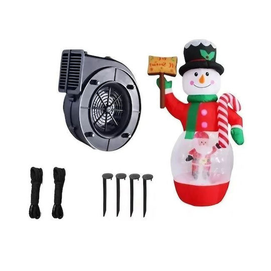 Inflatable Illuminated Santa Claus Electric Red 210cm