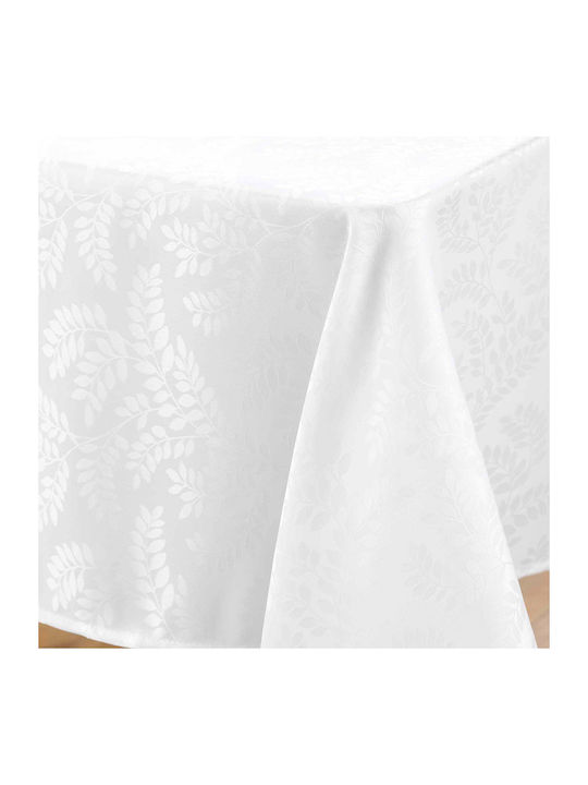 Tablecloth Stain Resistant L-c Doriane White 140x240cm