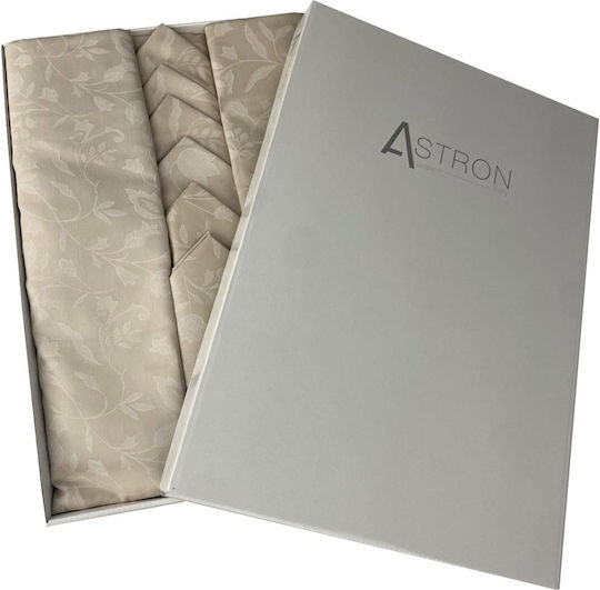 Astron Italy Σετ 7τμχ Τραπεζομάντηλο Beige 140x180εκ.