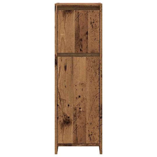vidaXL Στήλη Μπάνιου Τοίχου Μ30xΒ30xΥ95cm Καφέ