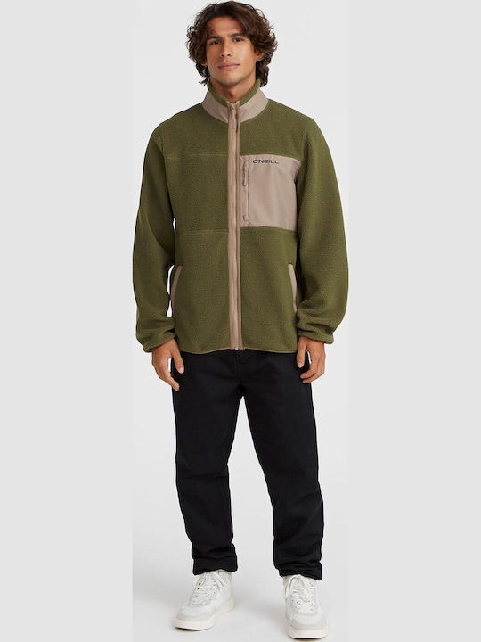 Ανδρική Ζακέτα Fleece Χακι