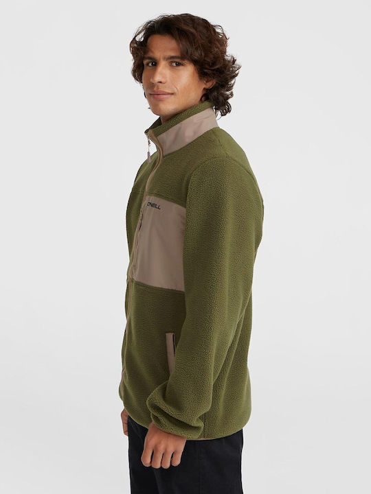 Ανδρική Ζακέτα Fleece Χακι