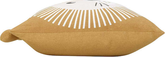 Douceur d'Intérieur Kids Decorative Pillow L-c Loumba Yellow 40x40cm