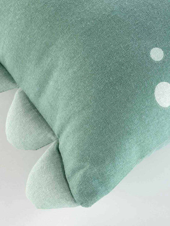 Douceur d'Intérieur Kids Decorative Pillow L-c Dina Turquoise 40x40cm