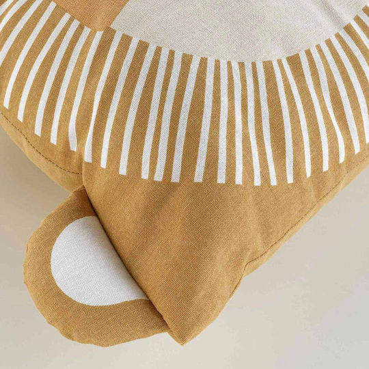 Douceur d'Intérieur Kids Decorative Pillow L-c Loumba Yellow 40x40cm