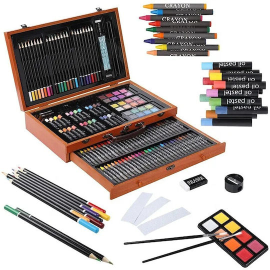 Olympus Painting Set in Case Wooden 143pcs