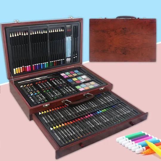 Olympus Painting Set in Case Wooden 143pcs