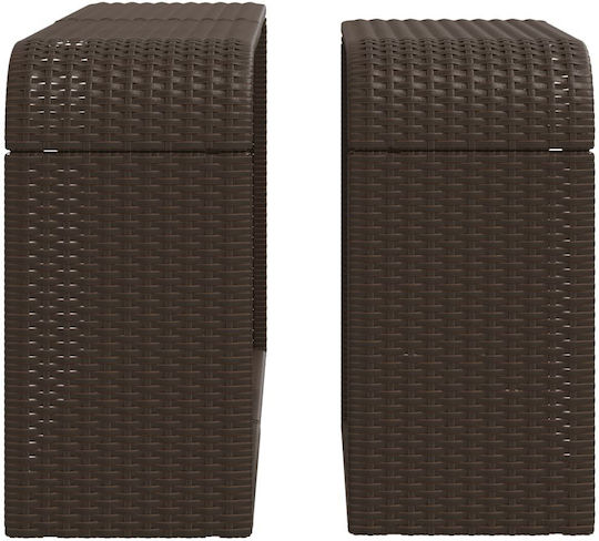Tisch Rattan Stabil Brown 112x27x55cm