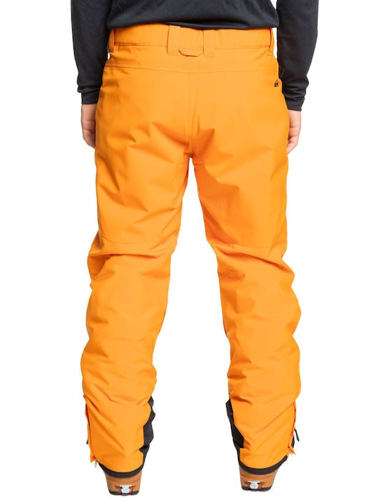 Quiksilver Boundry Snow EQYTP03230-NZJ0 Men's Trousers for Ski & Snowboard Orange