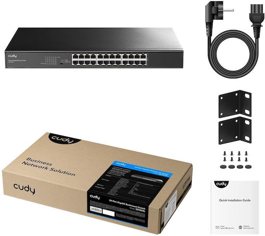 Cudy CD-GS1024L Unmanaged Switch με 24 Θύρες Gigabit (1Gbps) Ethernet