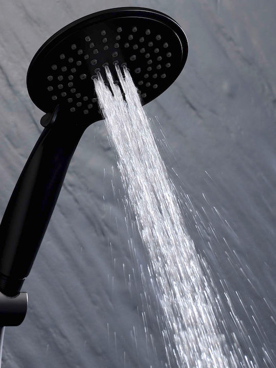 Shower Column without Mixer Black