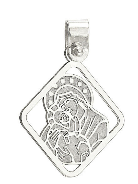 Dio Jewellery Lab Μενταγιόν με την Παναγία Ασήμι
