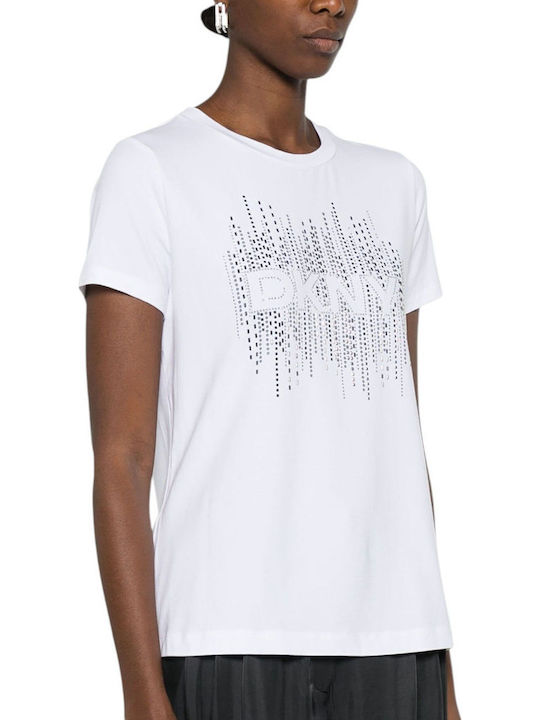 DKNY Logo Μπλούζα Λευκή