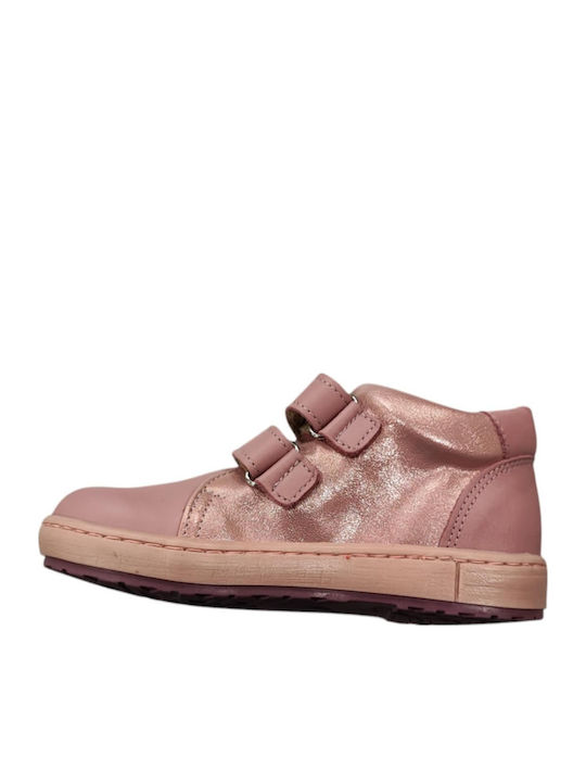 Shoes Ανατομικά Δερμάτινα Παιδικά Μποτάκια Ροζ