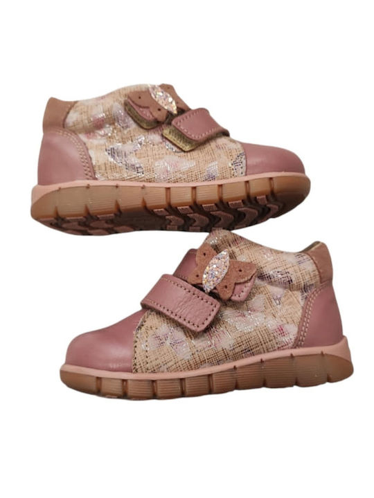 Shoes Anatomisch Lederne Kinderstiefeletten Rosa