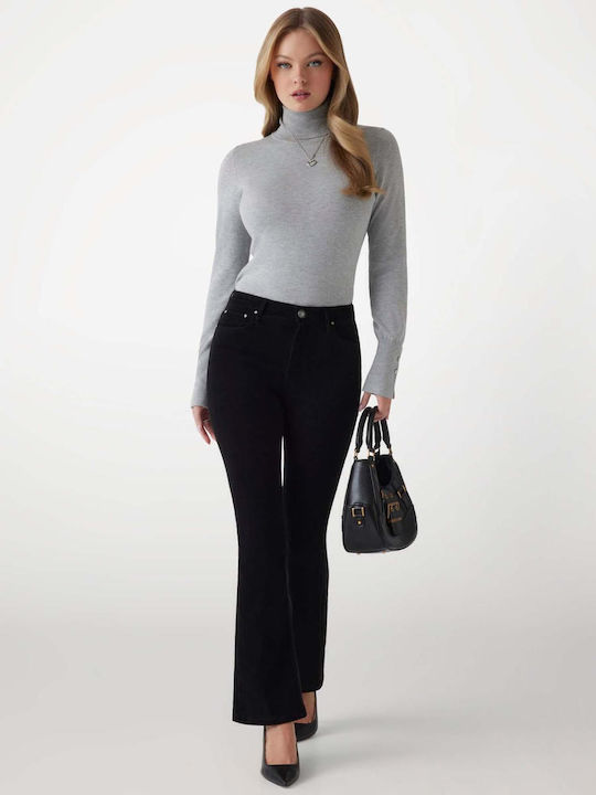 High Waist Women's Jean Trousers Flared Denim