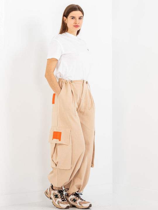 Damen Stoffhose Braun