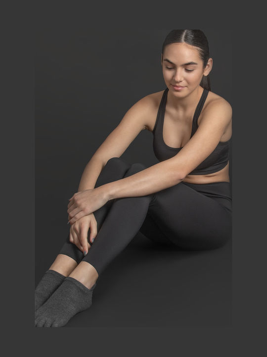 AMILA Yoga/Pilates Socks Gray 1 Pair