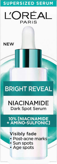 L'Oreal Paris Bright Reveal Anti-aging Serum Face with Niacinamide for Dark Spots & Imperfections 50ml