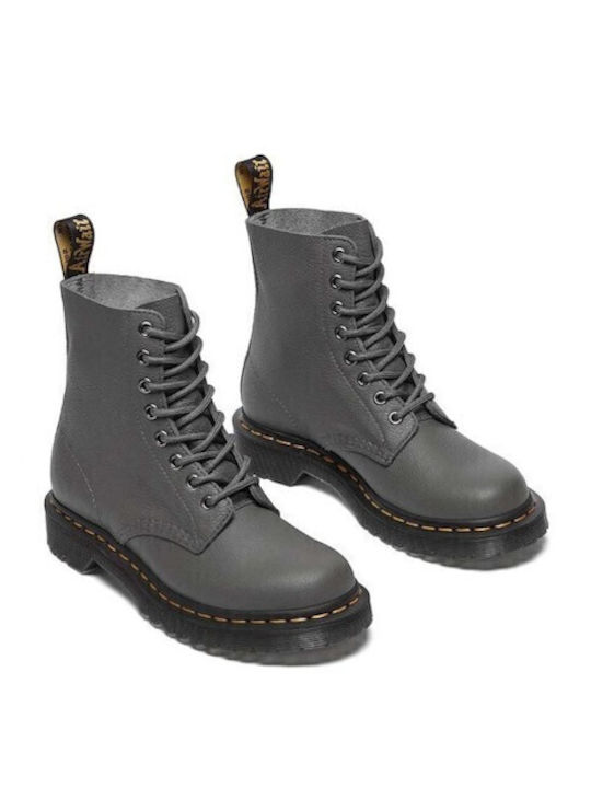 1461 Leder Damen Kampfstiefel Schwarz