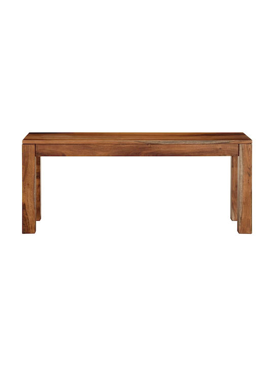 Dining Room Bench with Wooden Surface Coffee 110x40x45cm