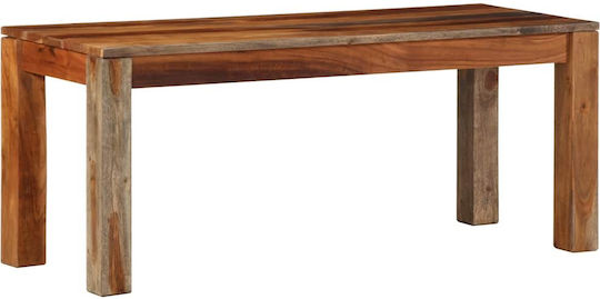 Bănci pentru Masă cu Suprafață de Lemn Maro 1buc 110x40x45buc