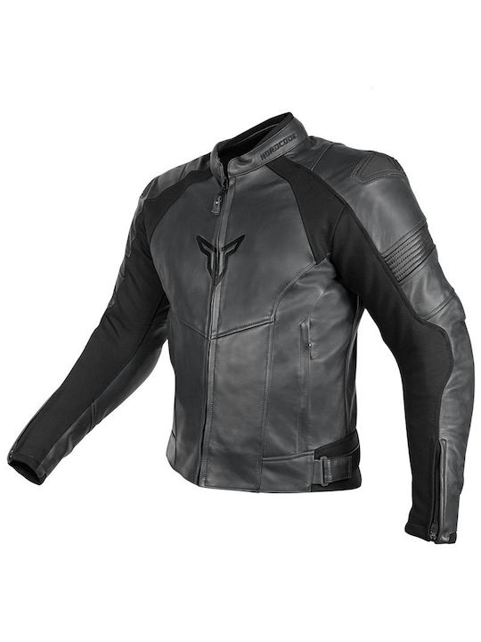 Nordcode Racer Oversize Leather Men's Jacket 4 Seasons Black