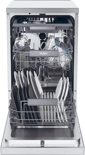 Haier Freestanding Dishwasher with Wi-Fi for 11 Place Settings W44xH84cm Inox