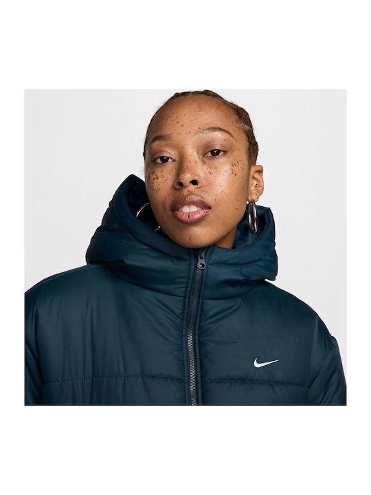 Sportswear Γυναικείο Αθλητικό Μπουφάν Αδιάβροχο Μπλε