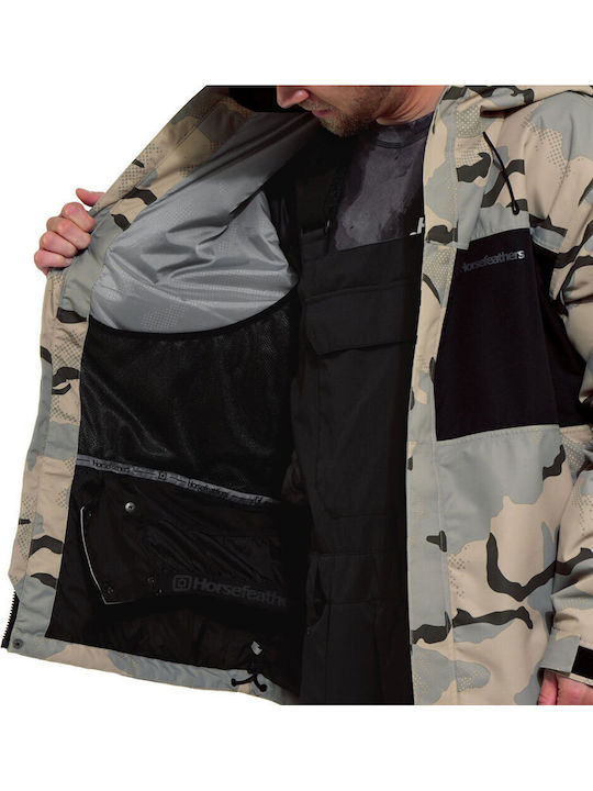 Horsefeathers OM318A Ανδρικό Μπουφάν για Σκι & Snowboard Desert Camo