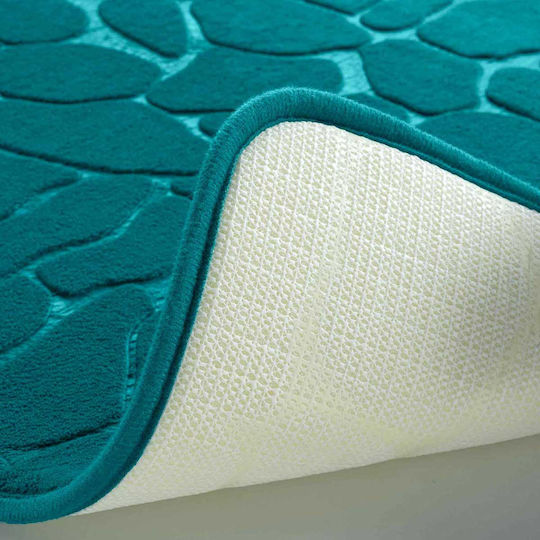 Non-Slip Bath Mat L-c Ricochet 1802098 Emerald 50x120cm