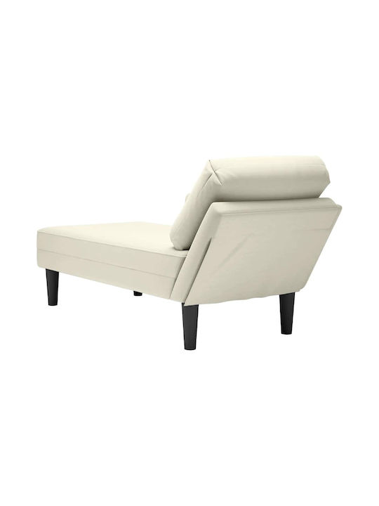 Recliner Stoff Beige L132xW56xH70cm