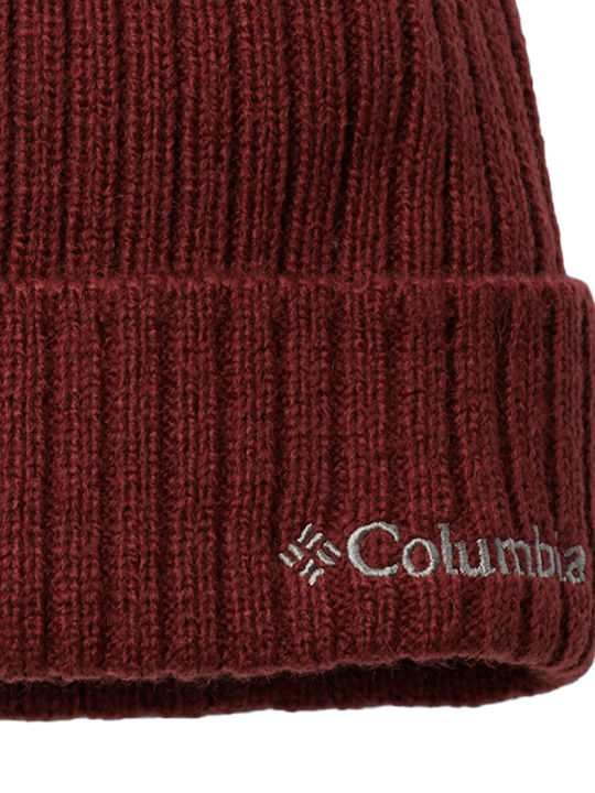 Columbia Watch Cap Beanie Unisex Beanie Knitted in Red color