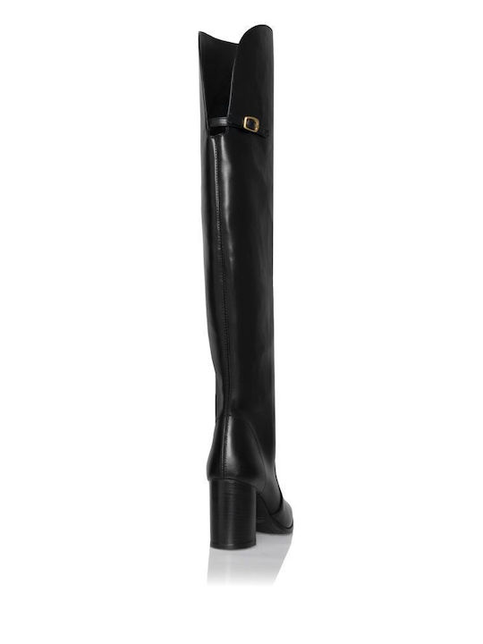Damenstiefel Über dem Knie Schwarz