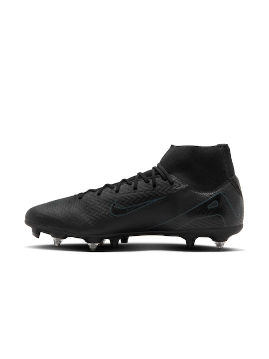 Nike Superfly 10 High Football Shoes with Cleats Black