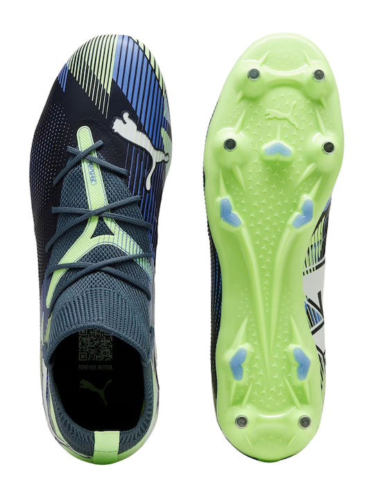 PUMA Future 7 Match Ποδοσφαιρικά Παπούτσια με Τάπες MxSG Μπλε